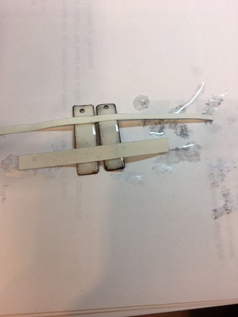 Karen Meador, Ph.D.'s Layered Torch Enameled Earrinngs - , Enameling, Enamel Jewelry Supplies, Enamel, Enameling, Enameled Jewelry, Cut white paper into the size strips you want to use